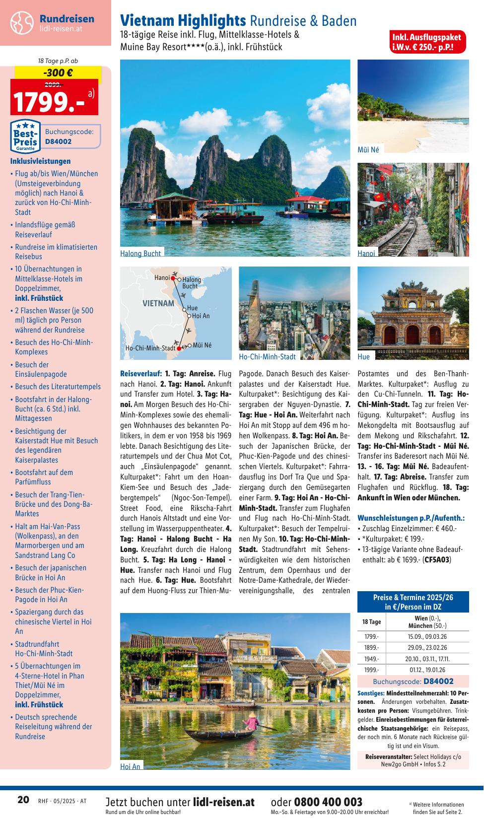 Lidl Reisen flyer page