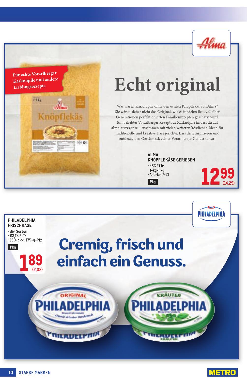 Metro Grosse Marken flyer page