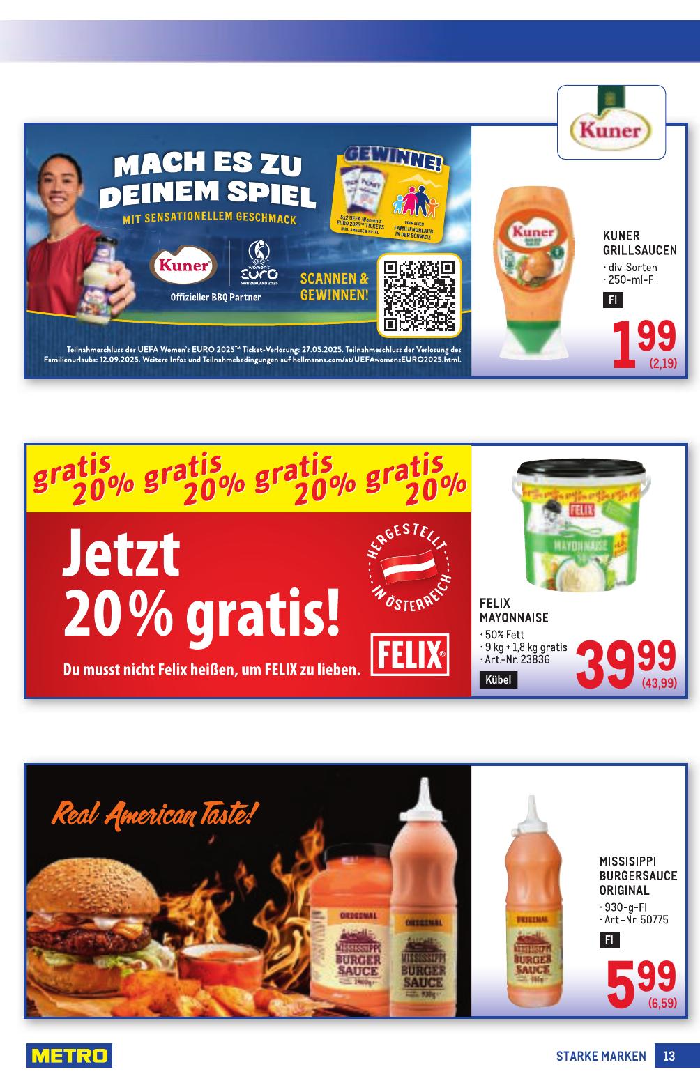 Metro Grosse Marken flyer page