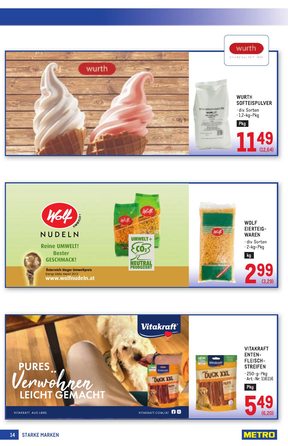 Metro Grosse Marken flyer page