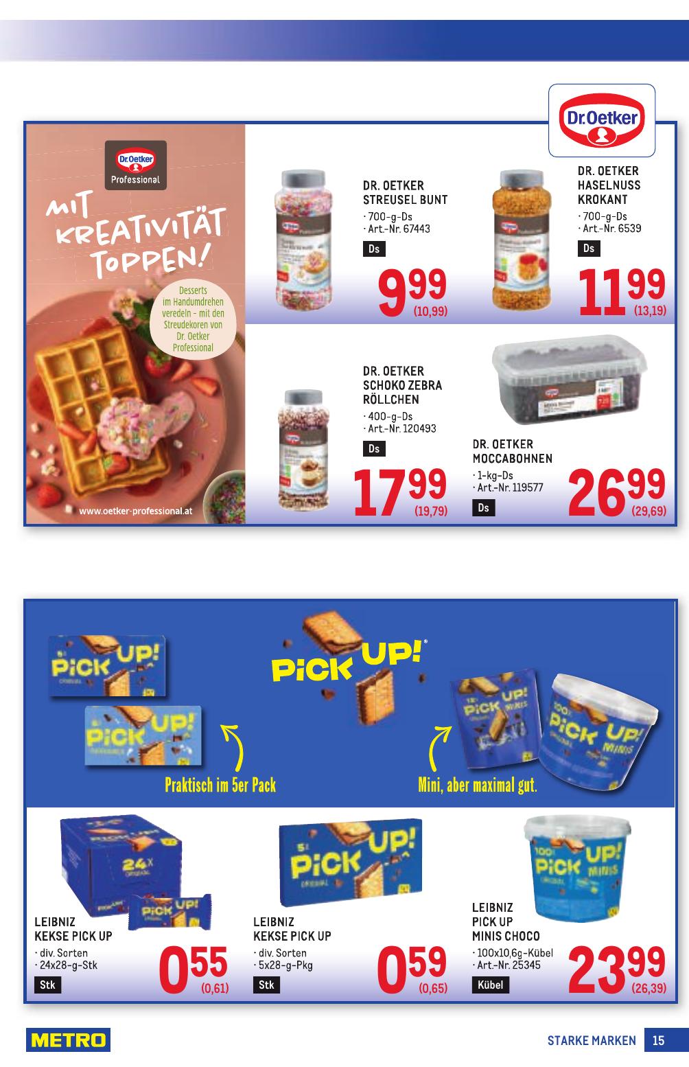 Metro Grosse Marken flyer page