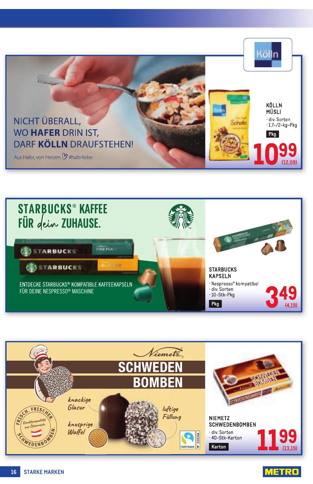 Metro Grosse Marken flyer page