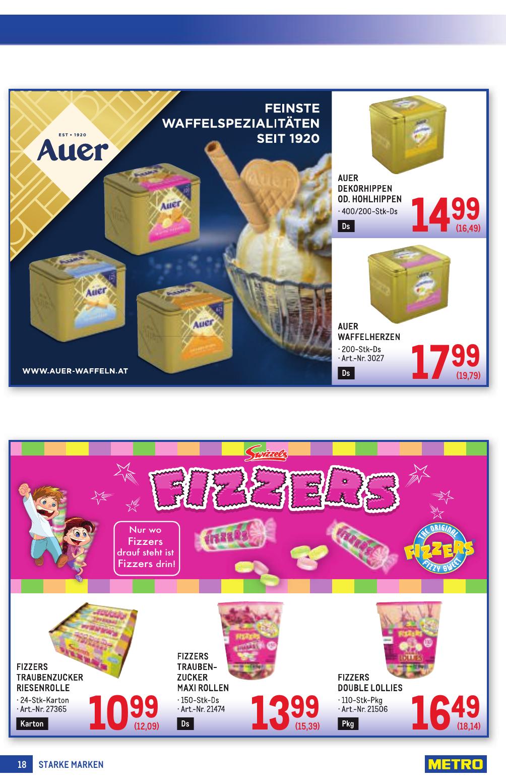 Metro Grosse Marken flyer page