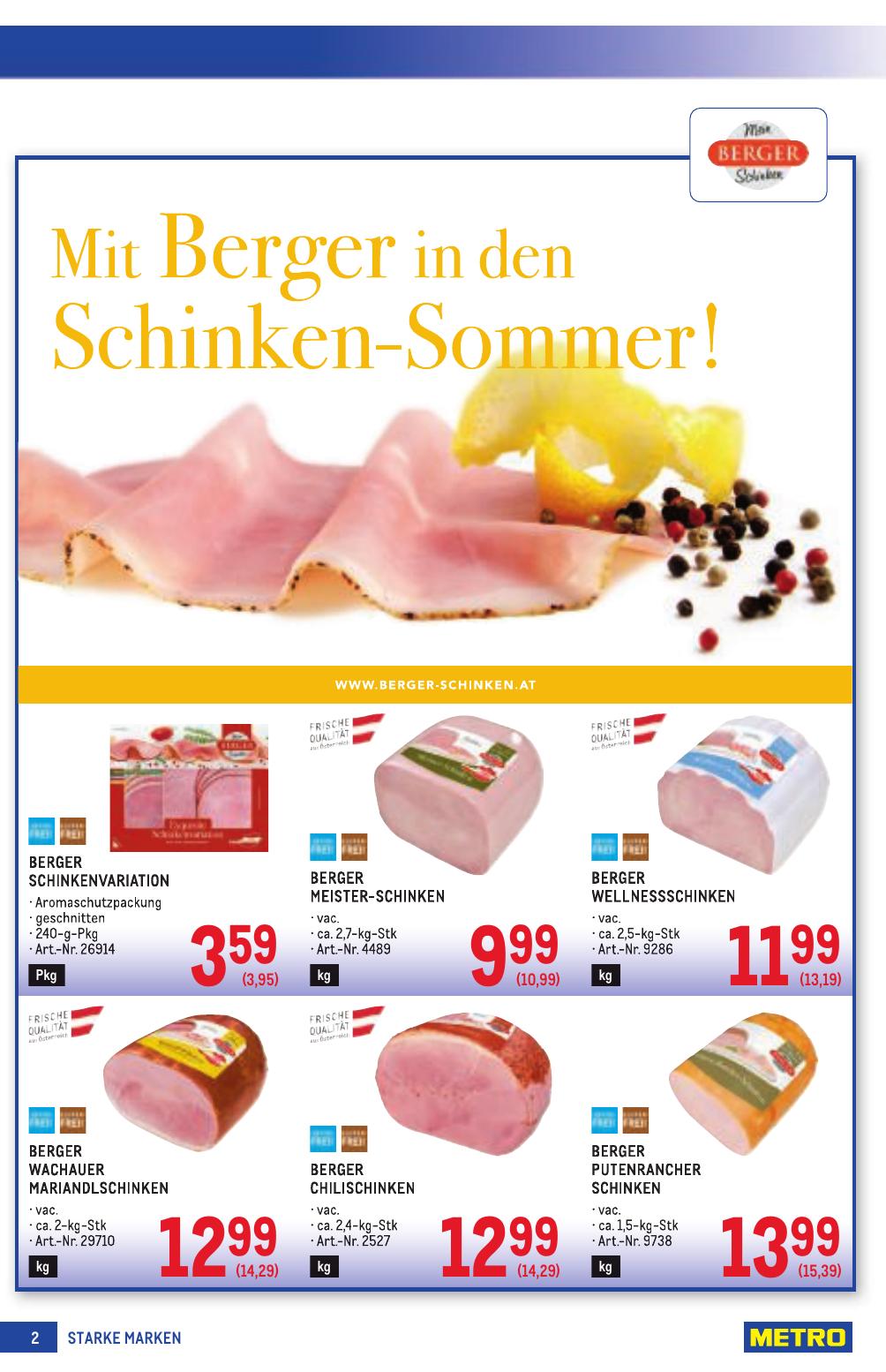 Metro Grosse Marken flyer page