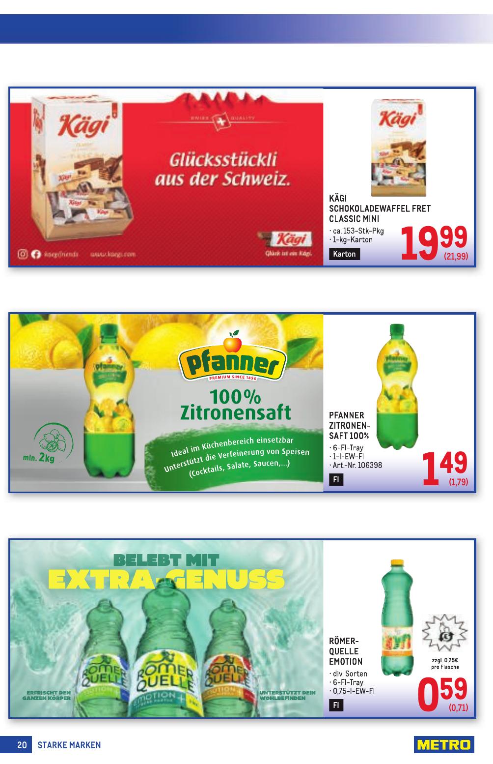 Metro Grosse Marken flyer page
