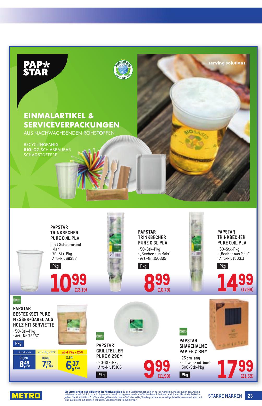 Metro Grosse Marken flyer page