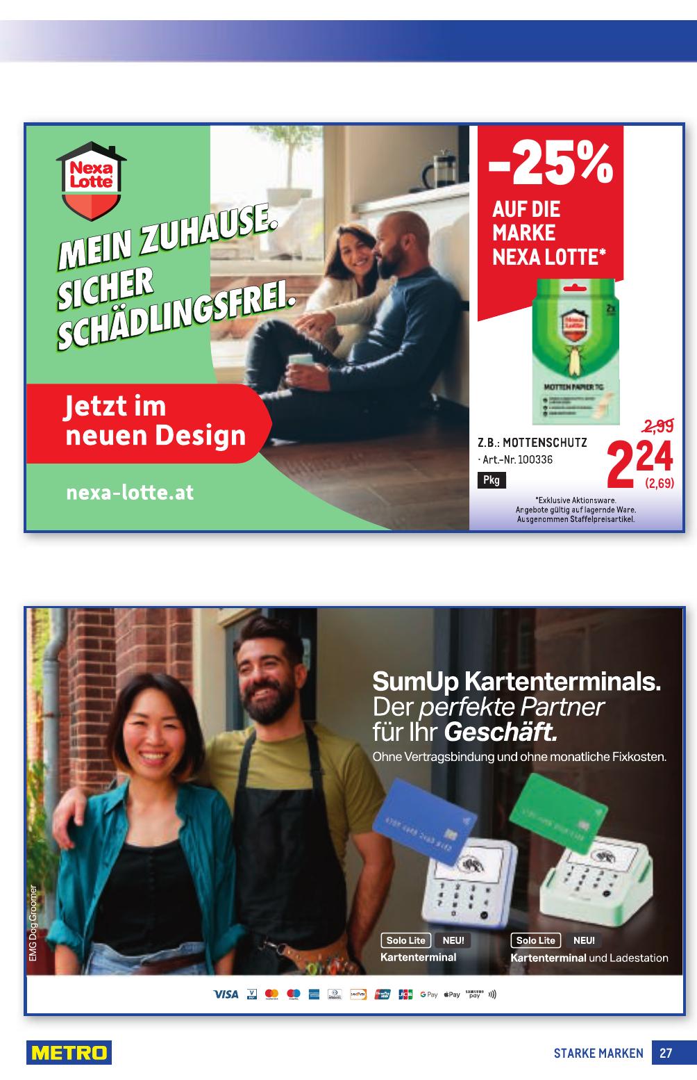 Metro Grosse Marken flyer page