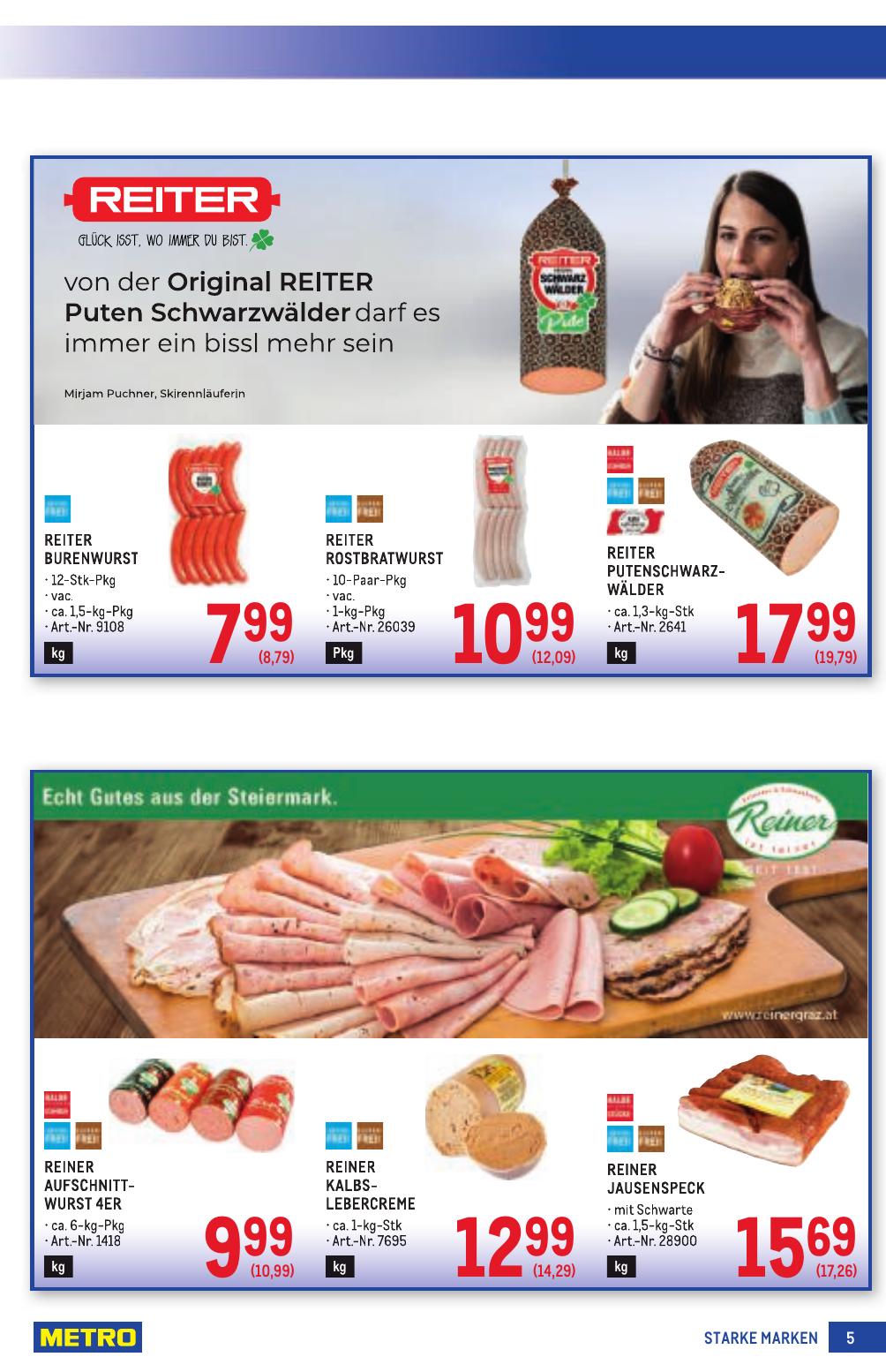 Metro Grosse Marken flyer page