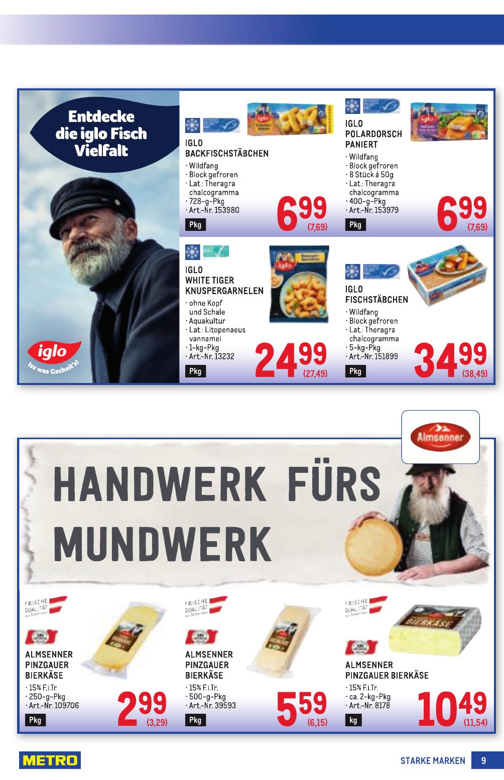 Metro Grosse Marken flyer page