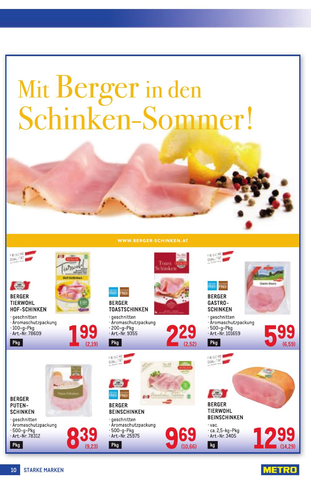 Metro Grosse Marken flyer page