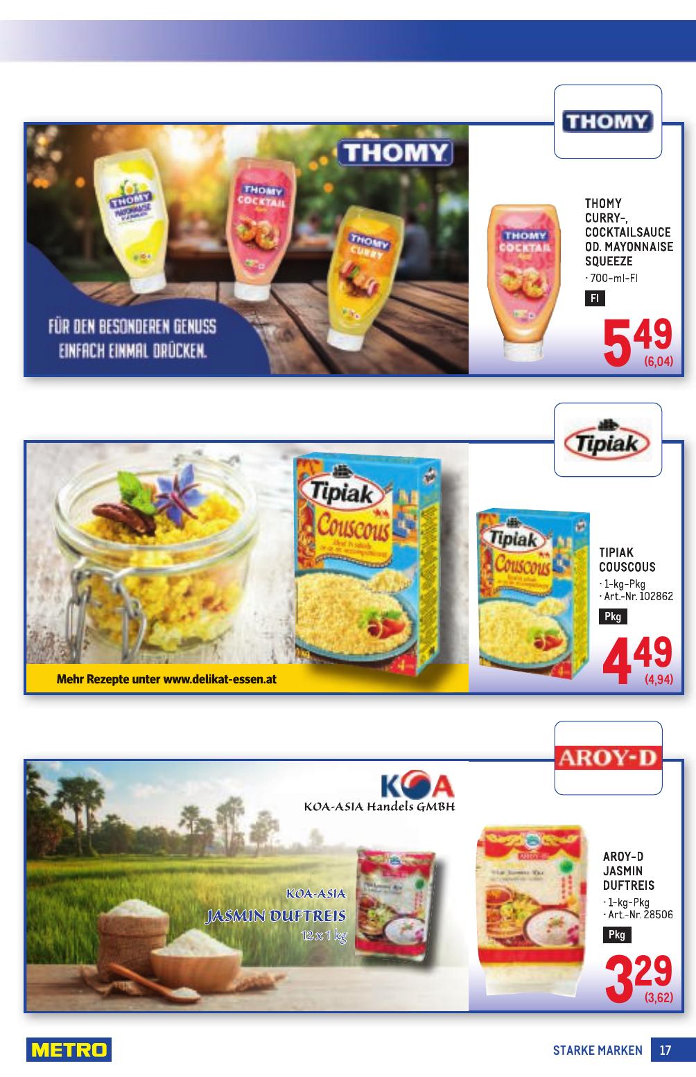 Metro Grosse Marken flyer page