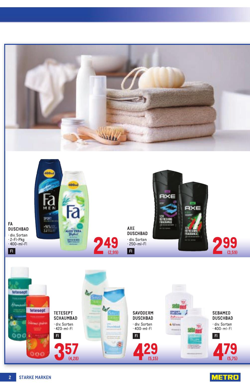Metro Grosse Marken flyer page