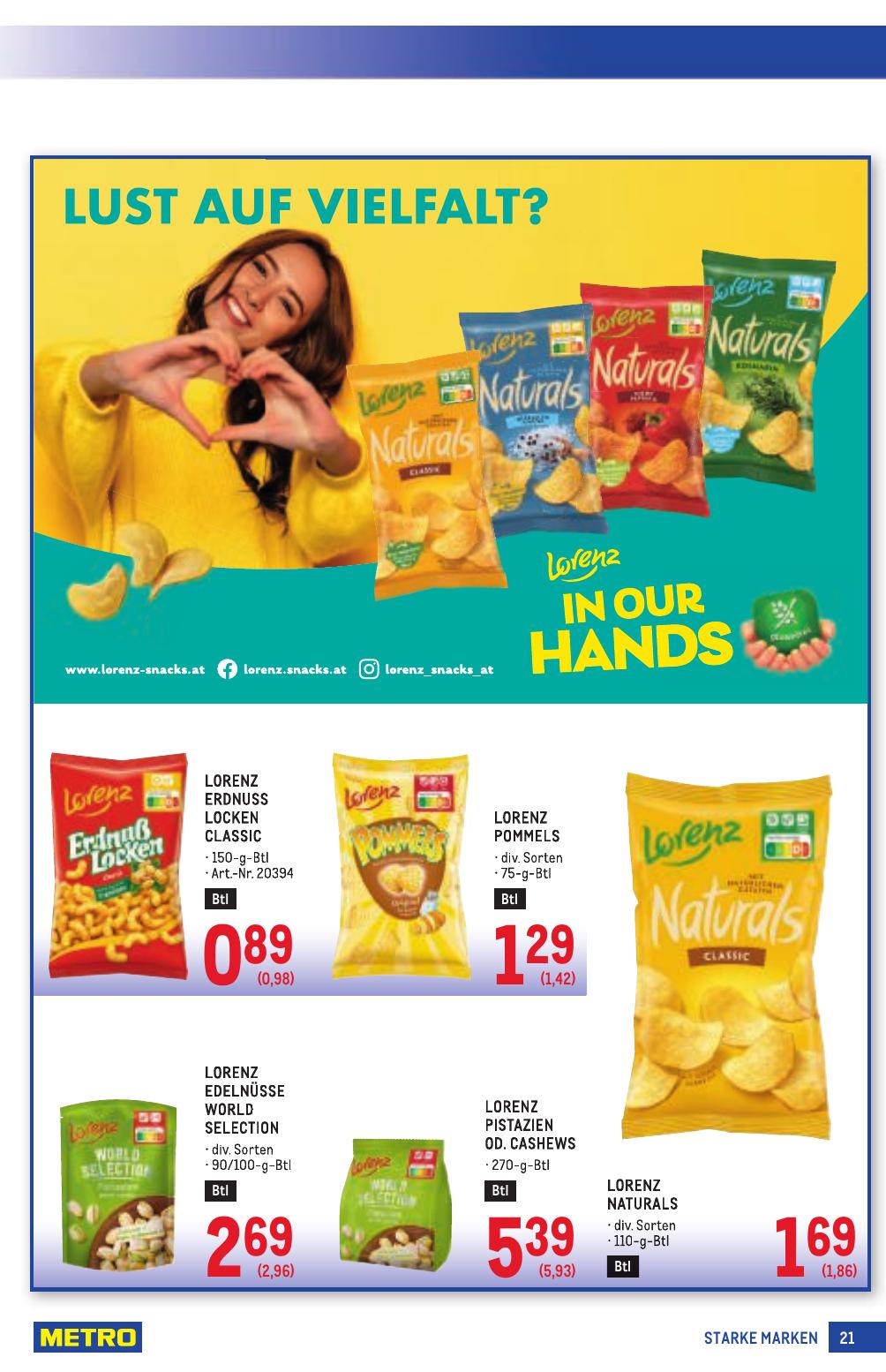 Metro Grosse Marken flyer page