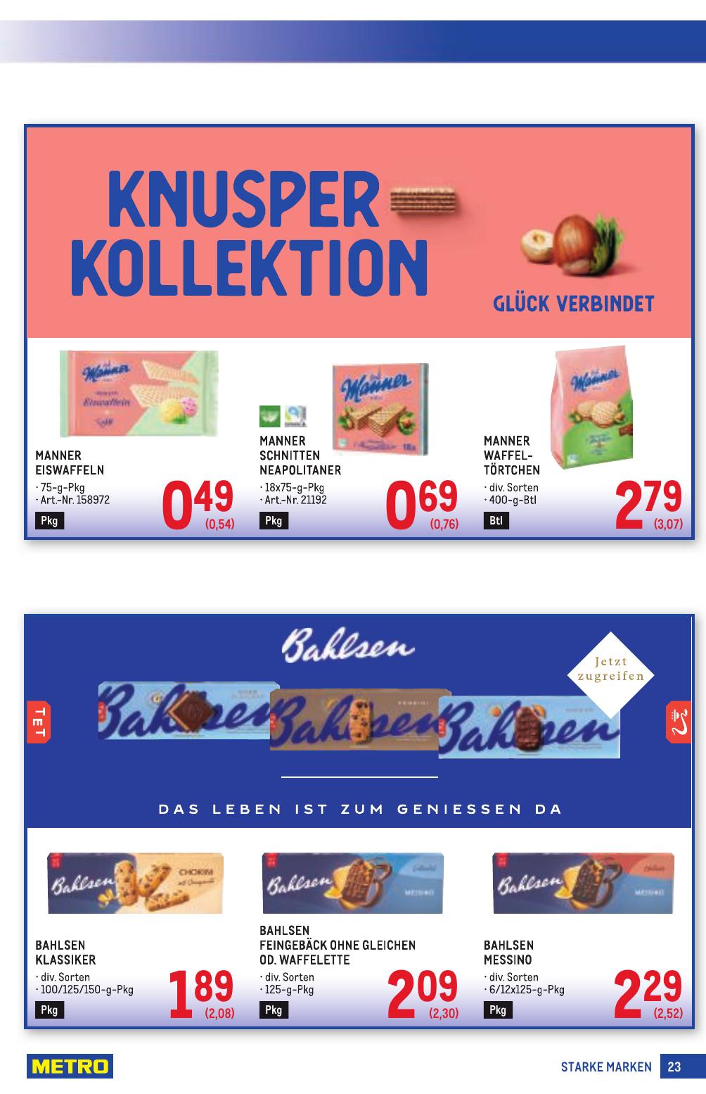 Metro Grosse Marken flyer page