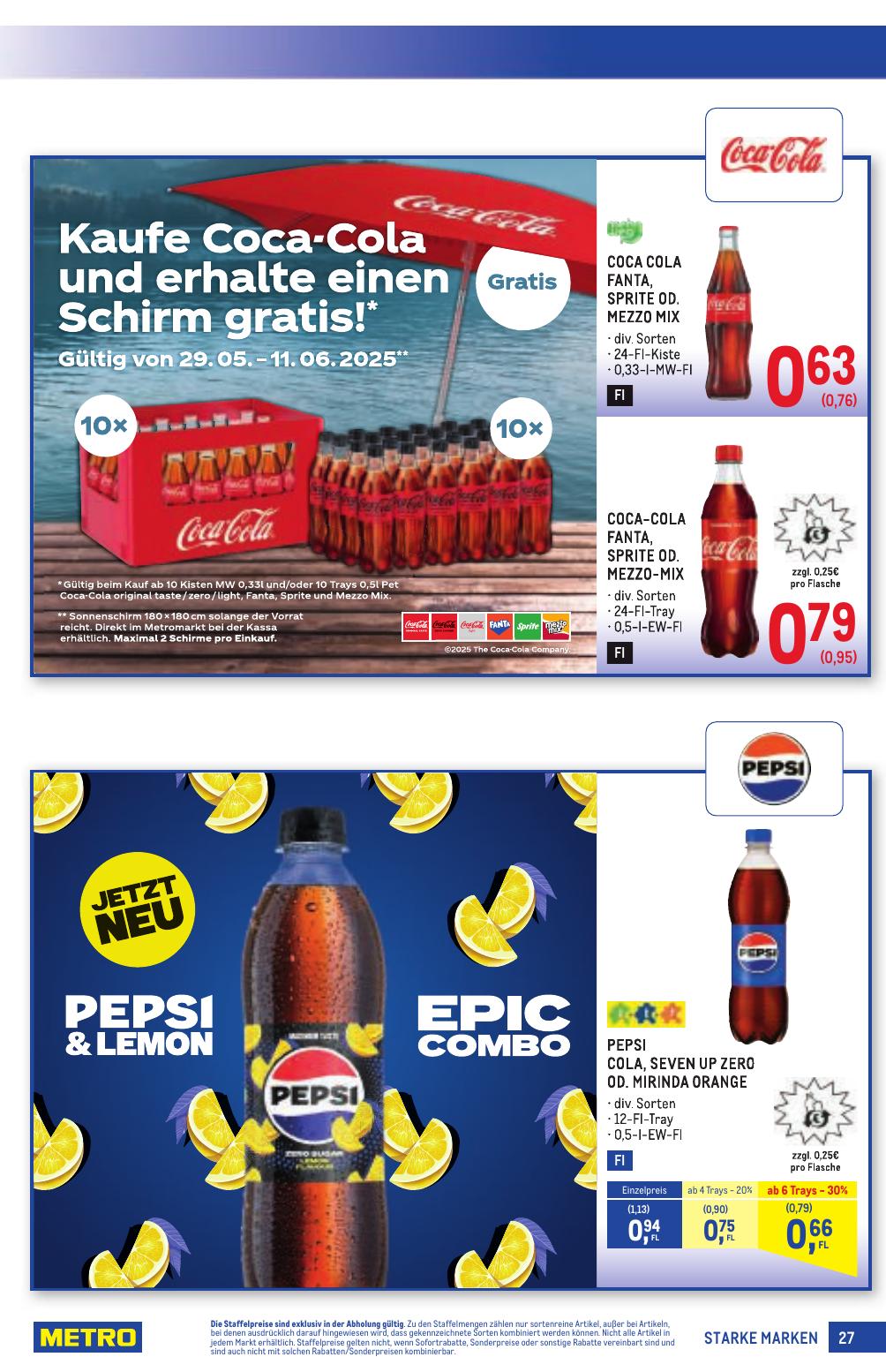 Metro Grosse Marken flyer page
