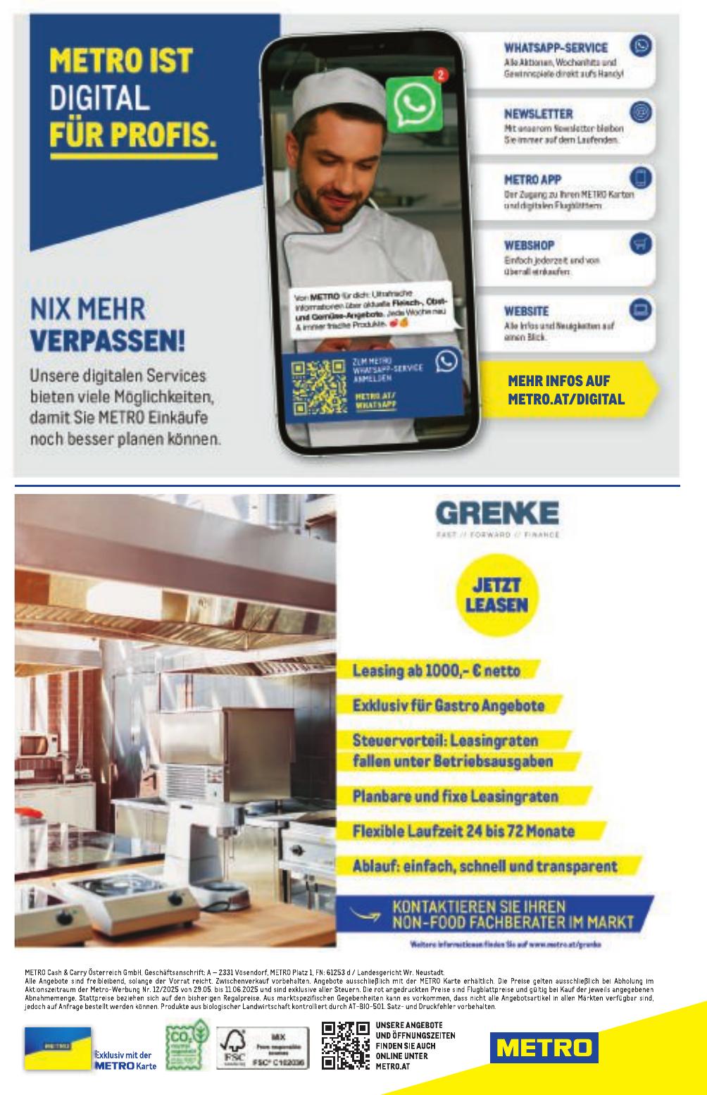 Metro Grosse Marken flyer page