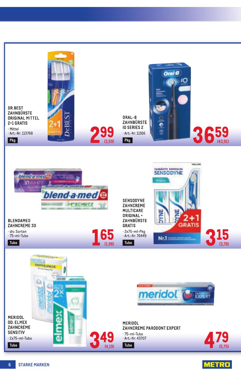 Metro Grosse Marken flyer page
