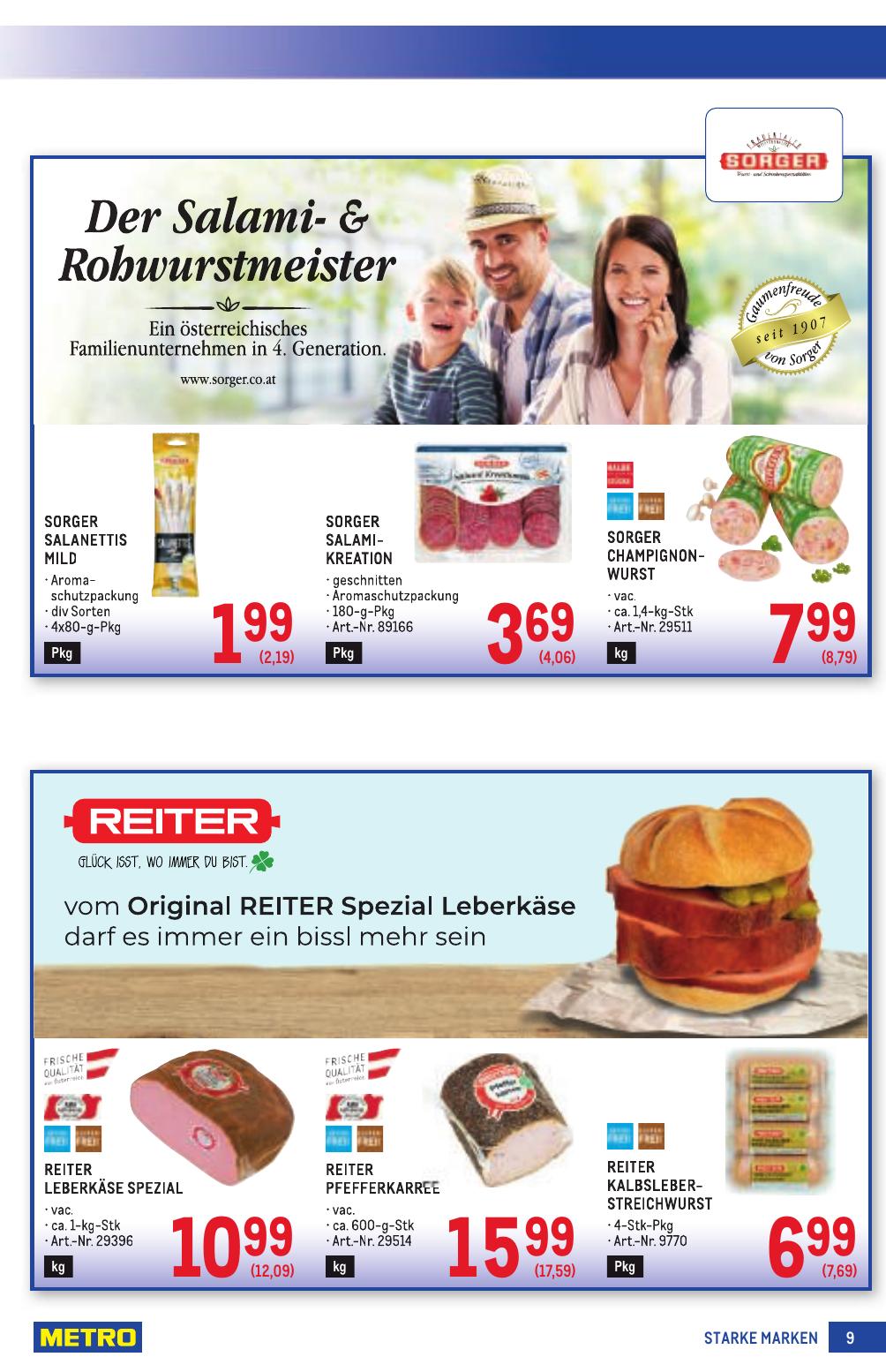 Metro Grosse Marken flyer page