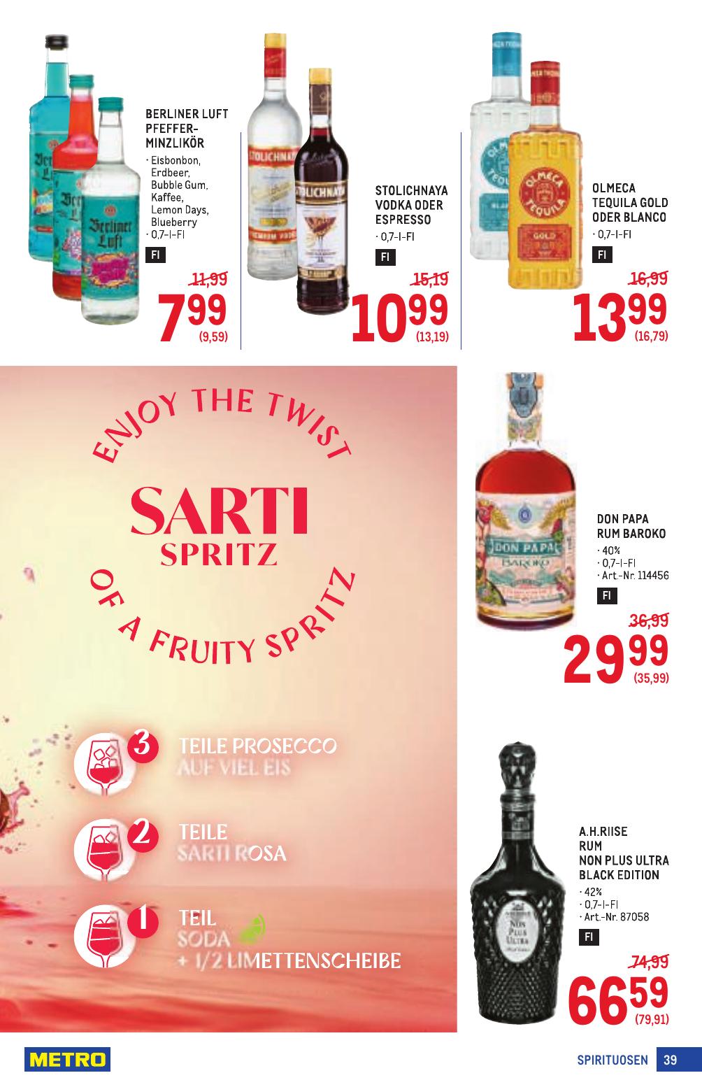 Metro Profi flyer page