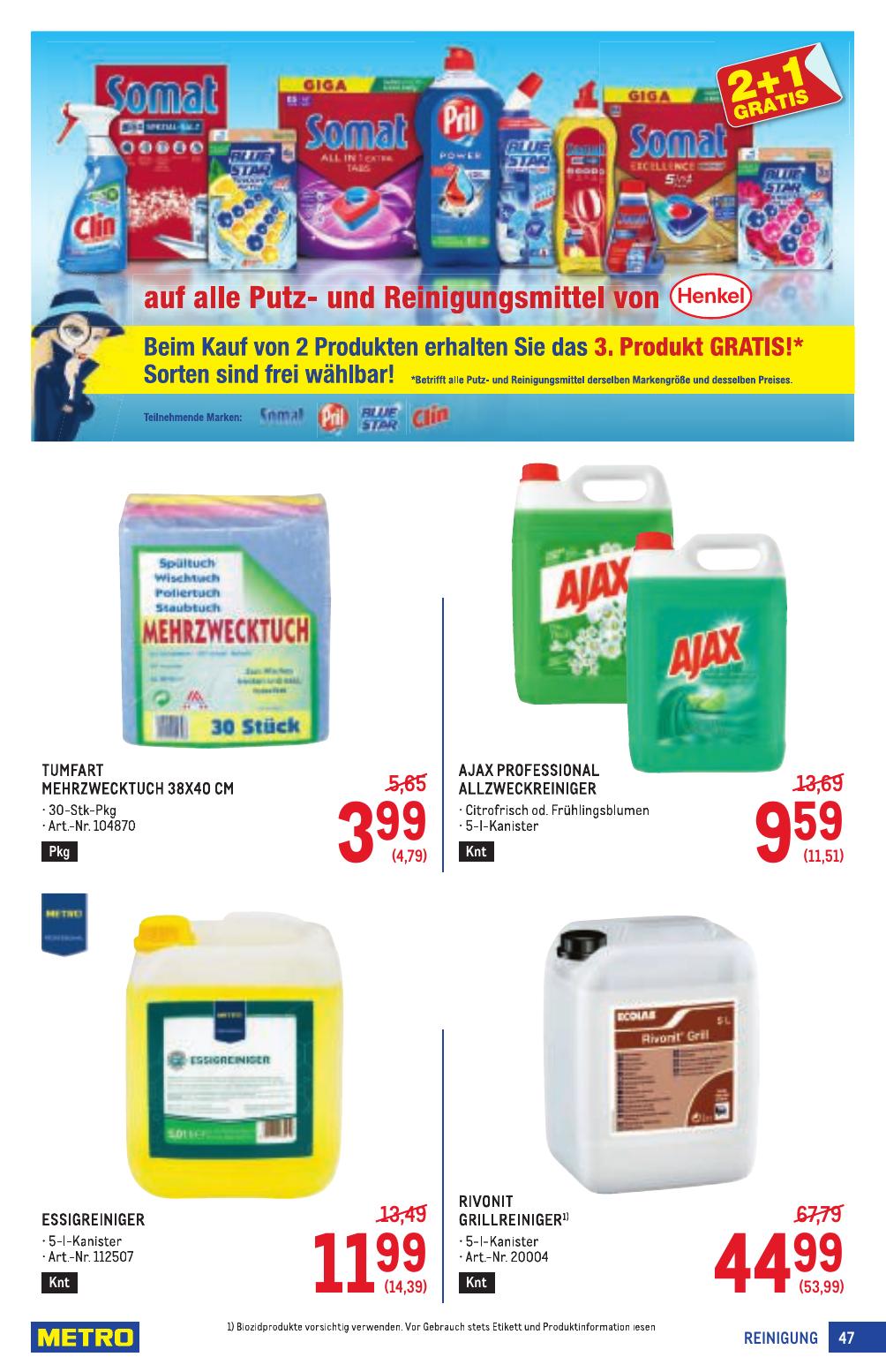 Metro Profi flyer page