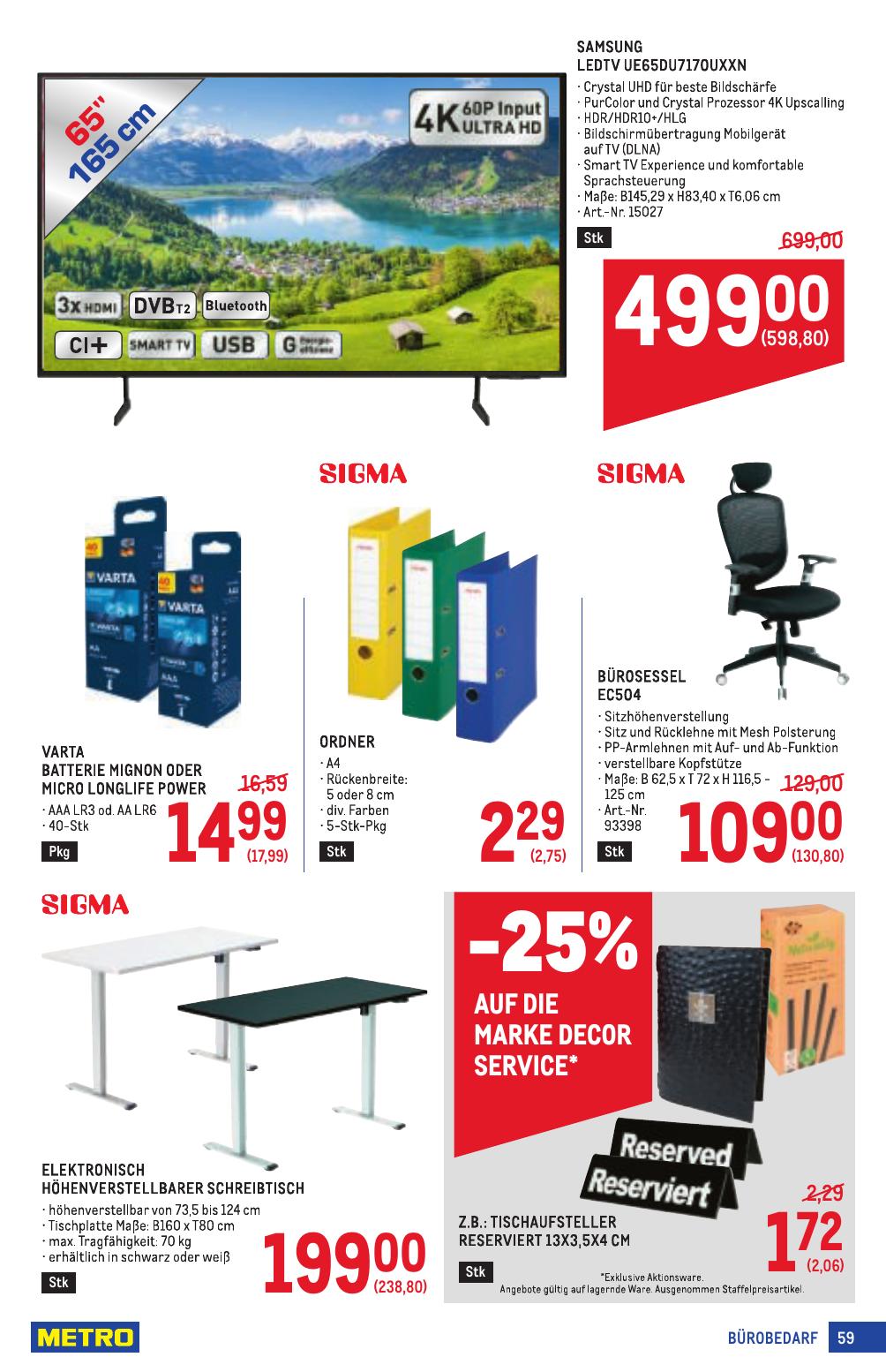 Metro Profi flyer page