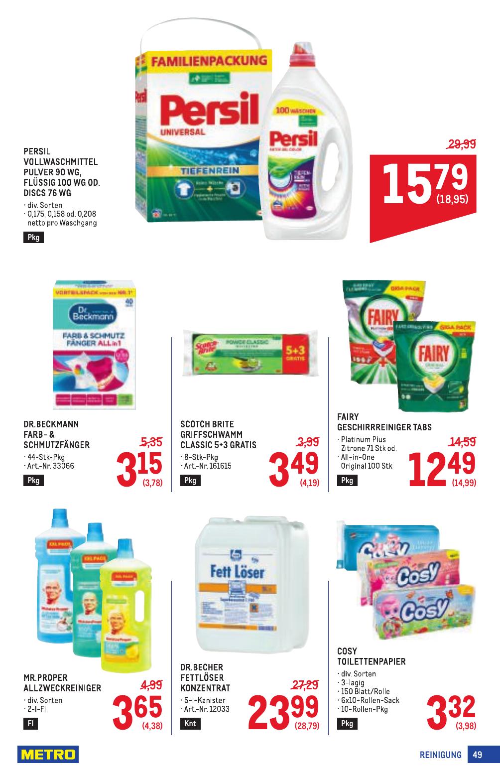 Metro Profi flyer page