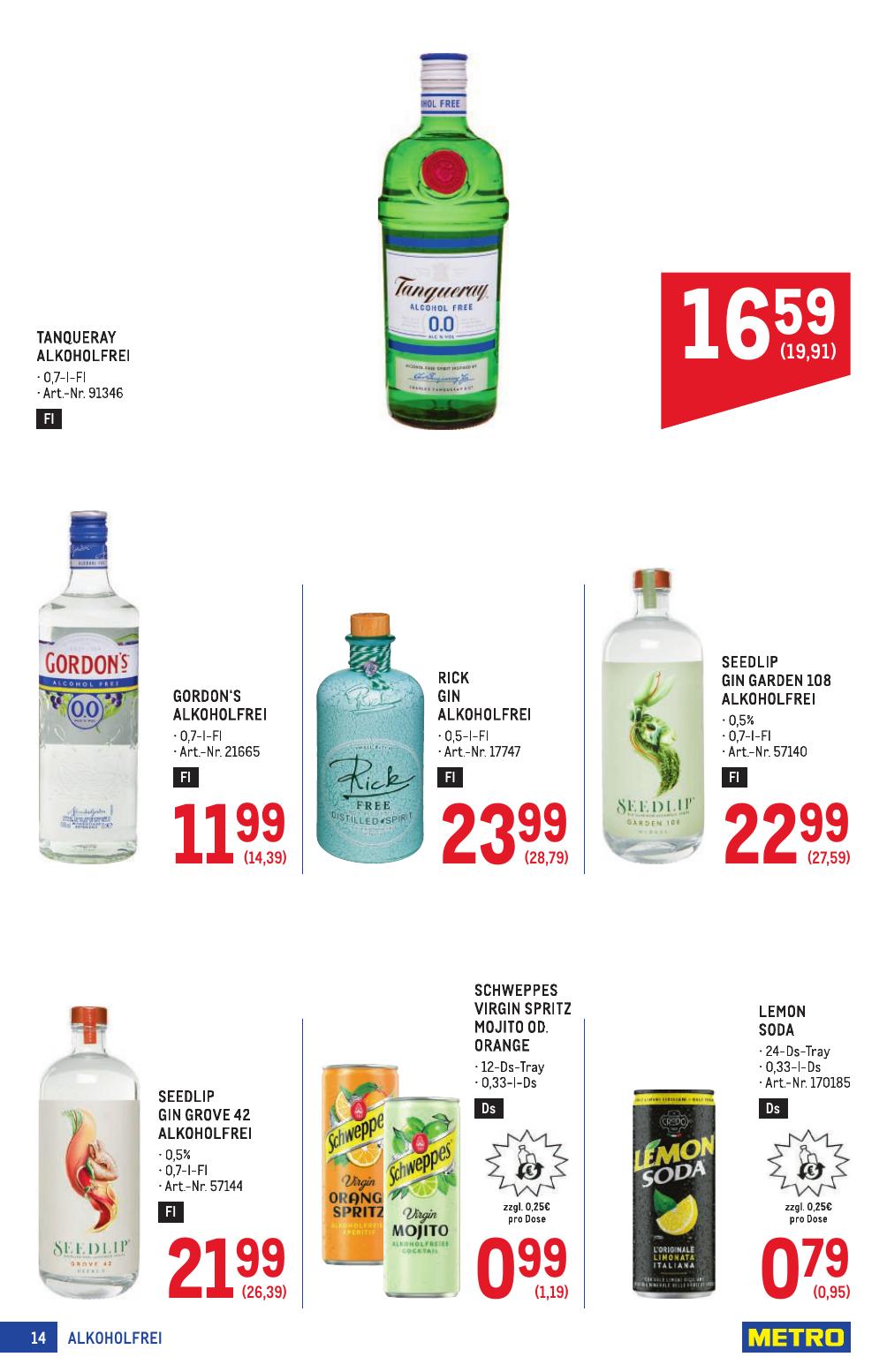 Metro Spezial flyer page