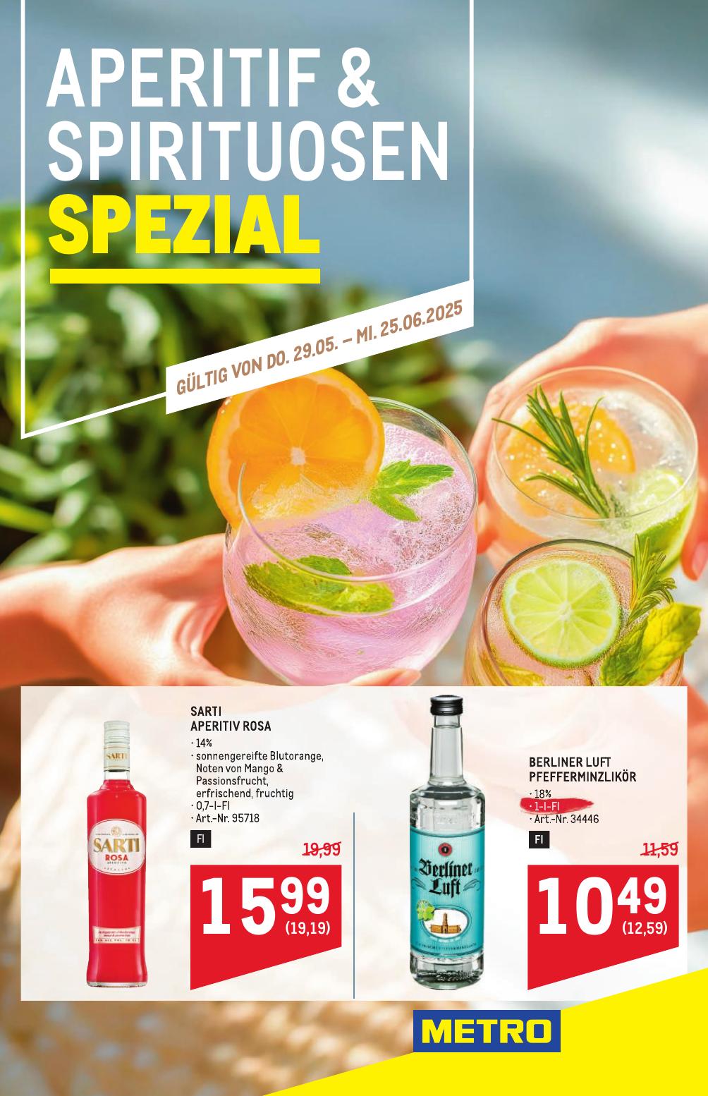 Metro Spezial flyer page
