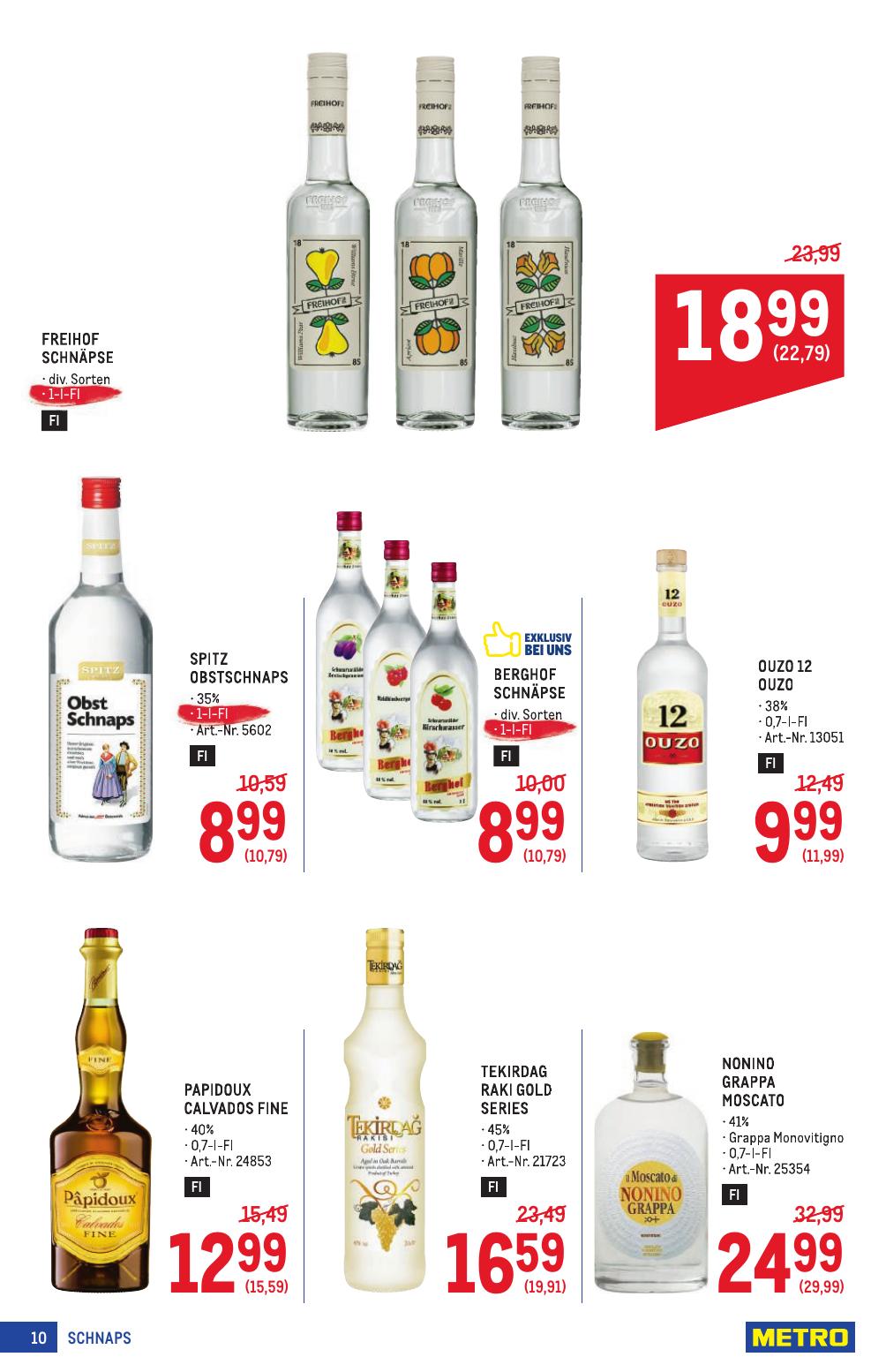 Metro Spezial flyer page