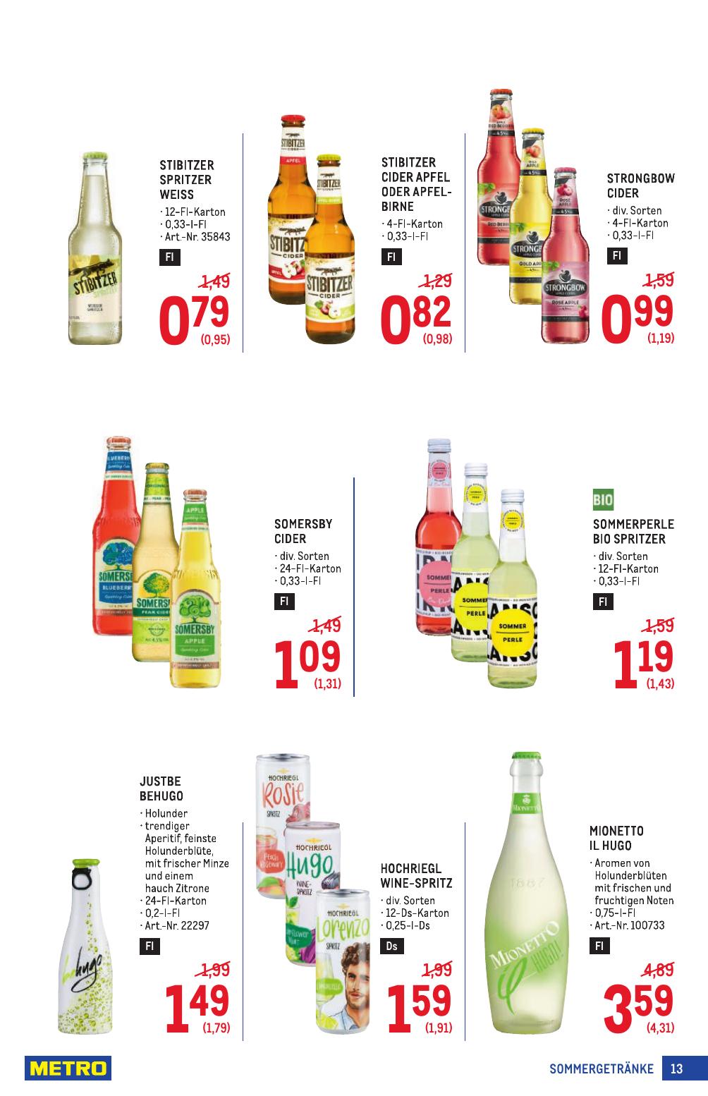 Metro Spezial flyer page
