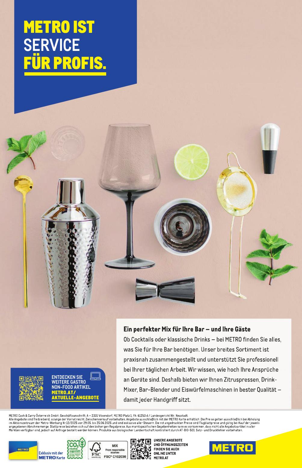 Metro Spezial flyer page
