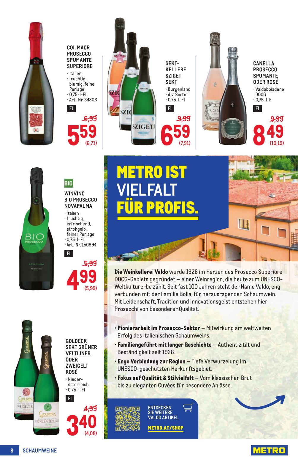 Metro Spezial flyer page