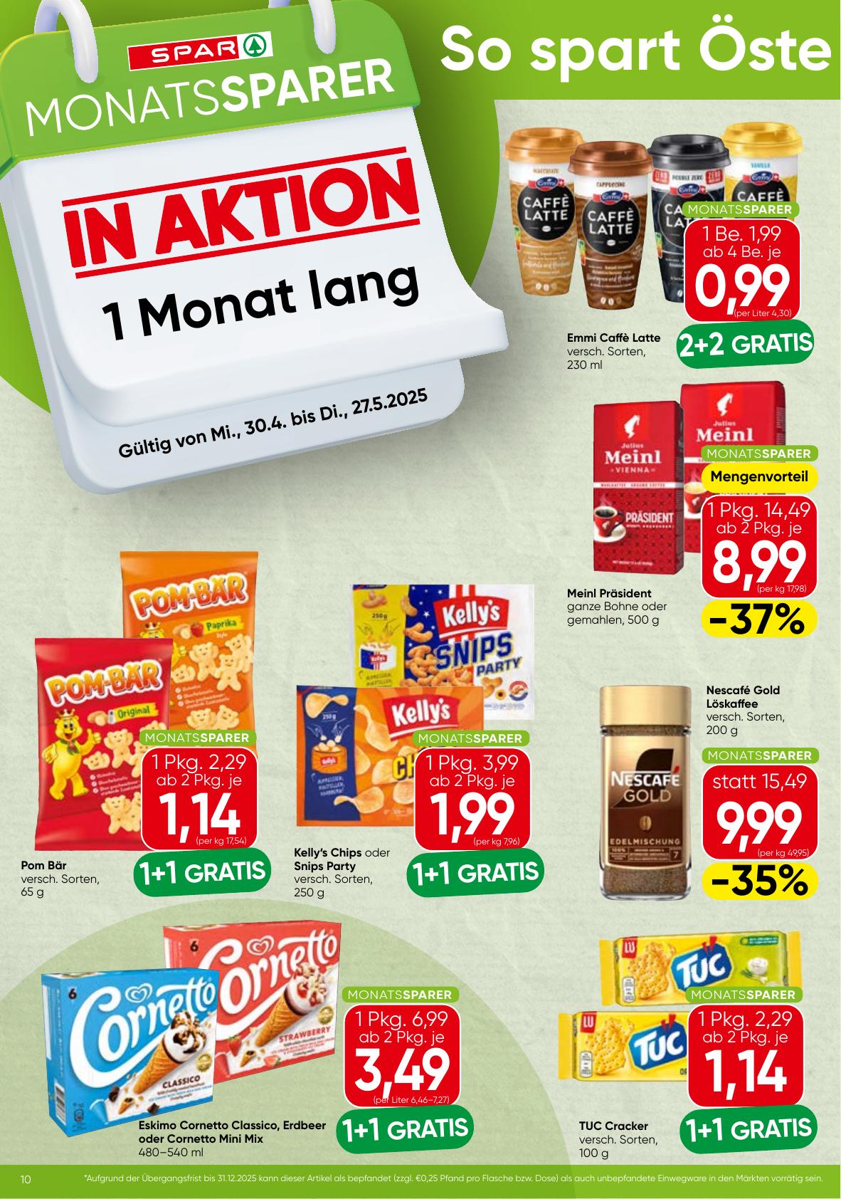 Spar Monatssparer flyer page
