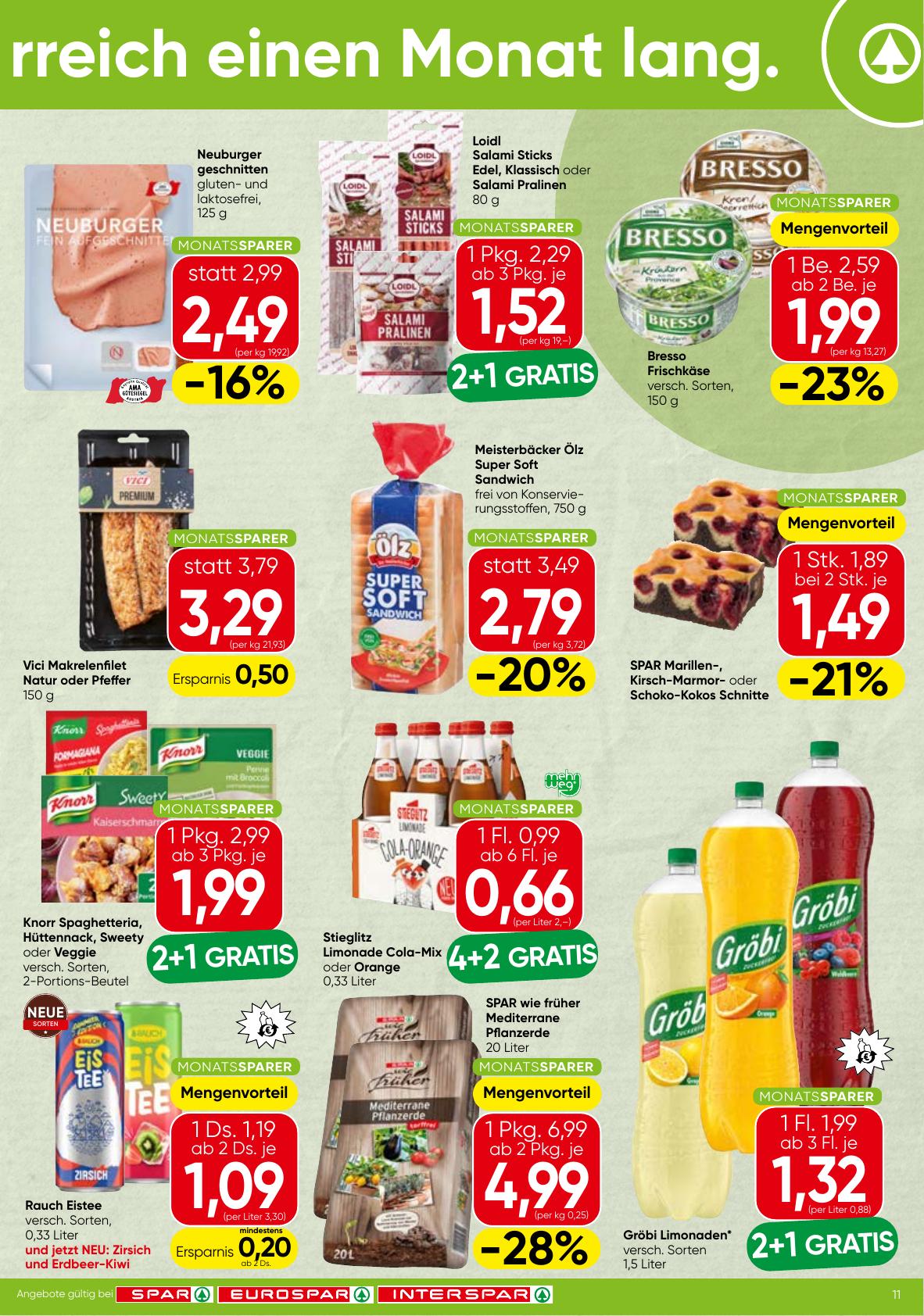 Spar Monatssparer flyer page