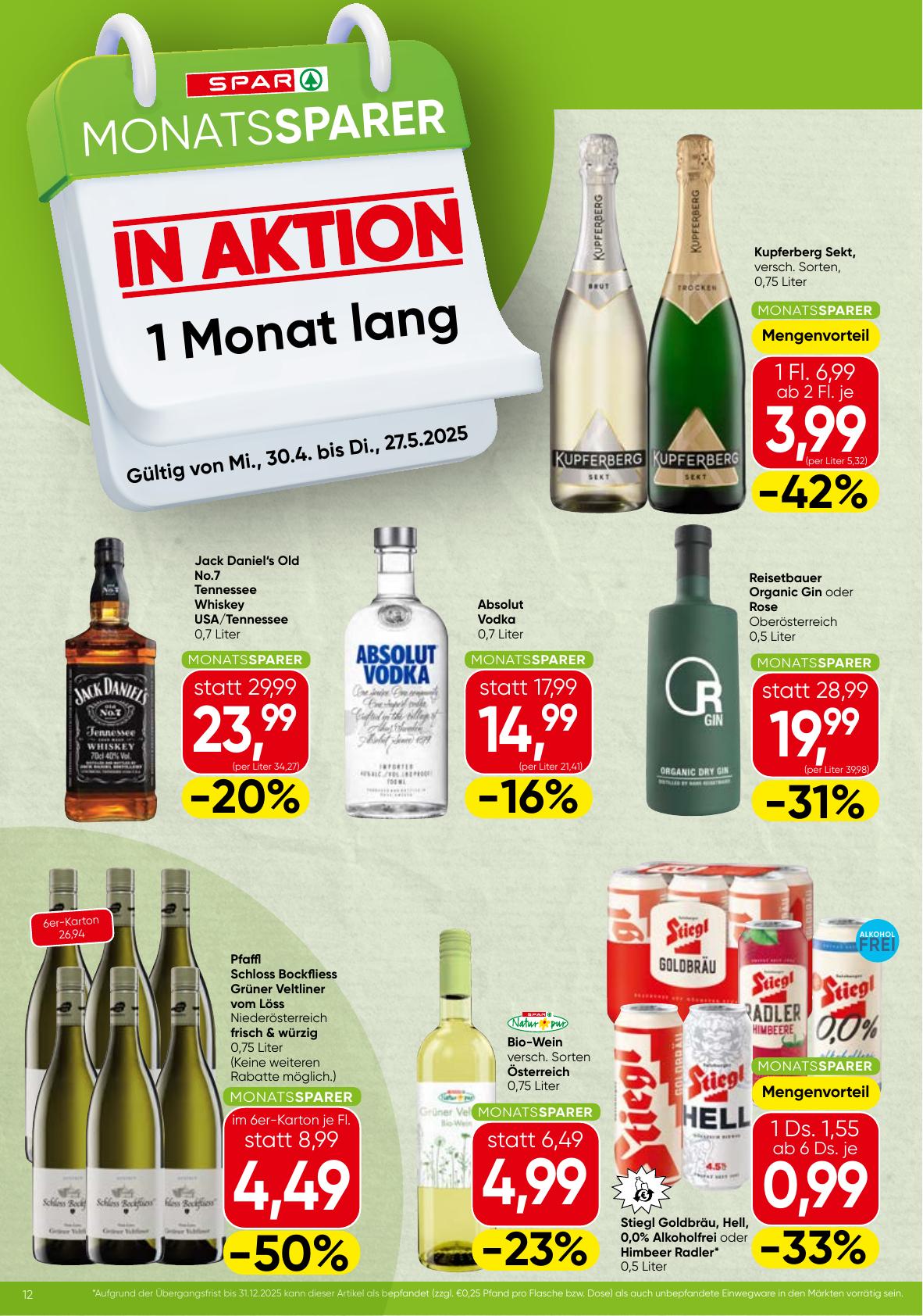 Spar Monatssparer flyer page