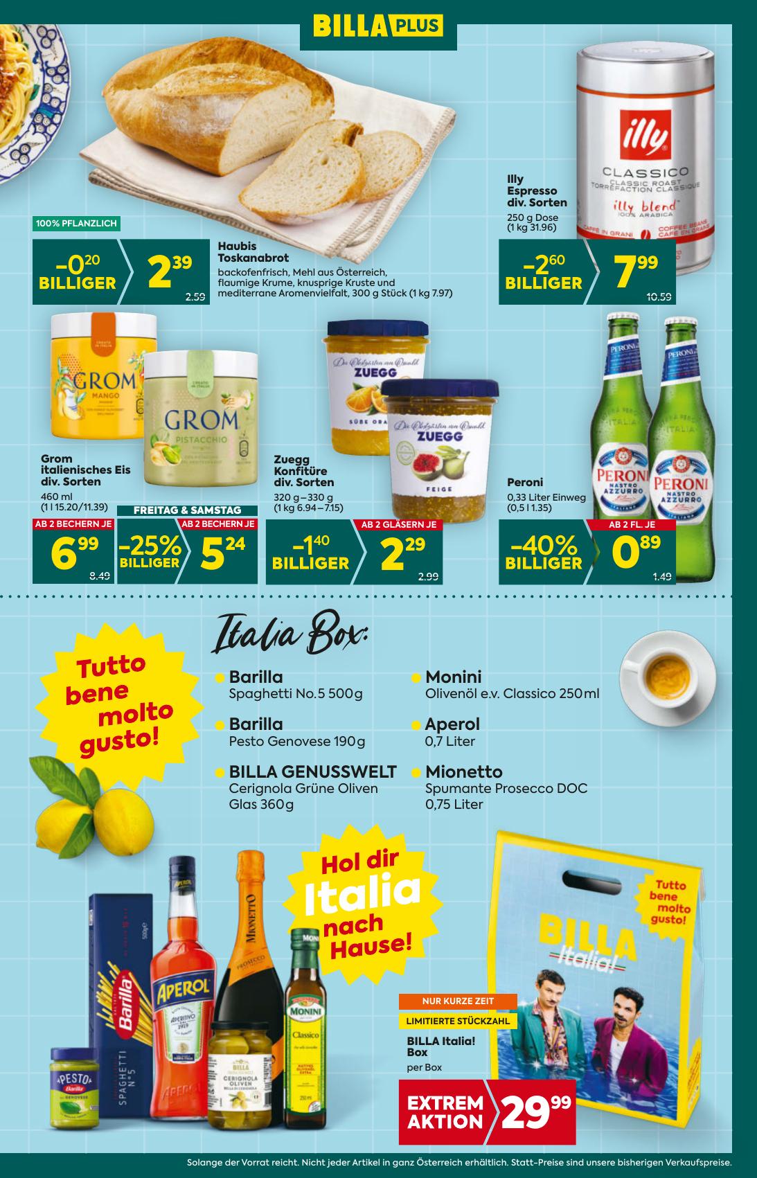 Billa Plus flyer page