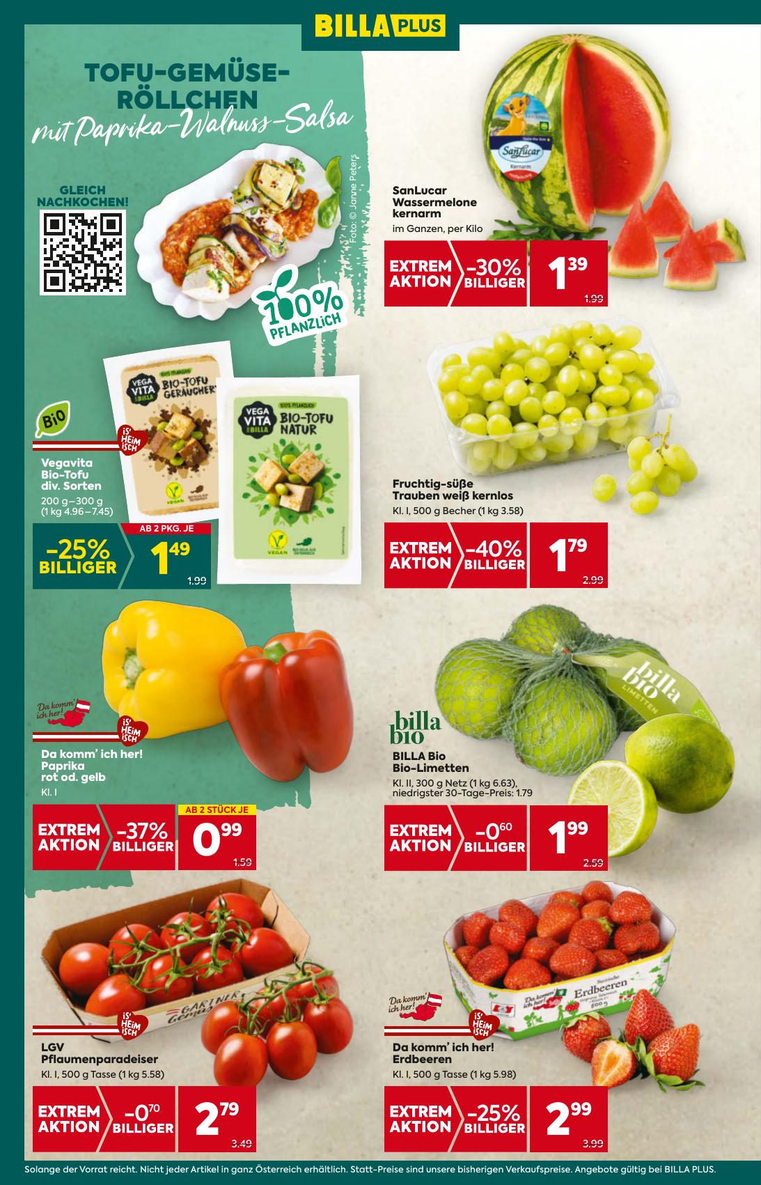 Billa Plus flyer page