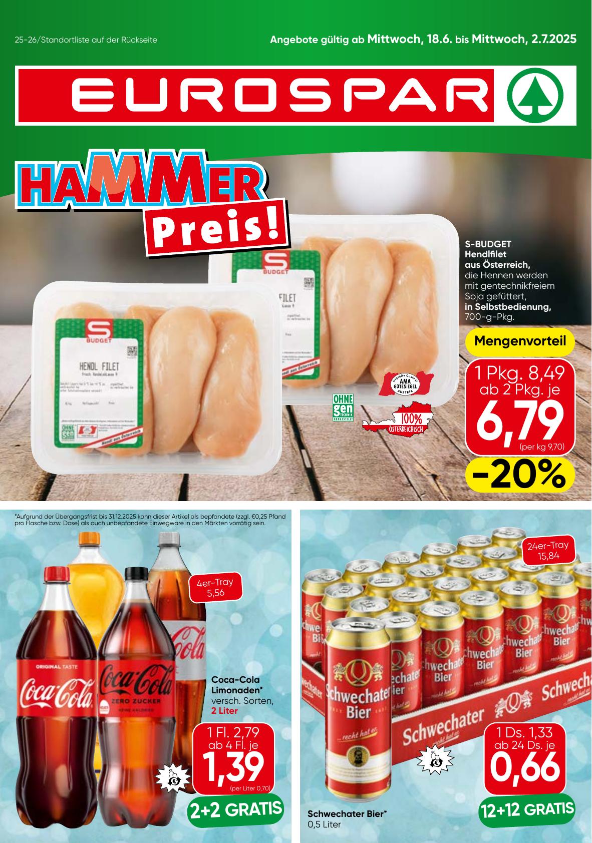 Eurospar flyer page