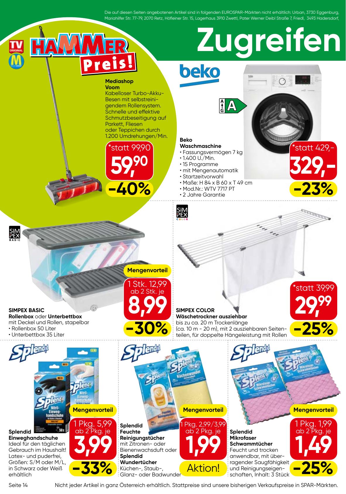 Eurospar flyer page