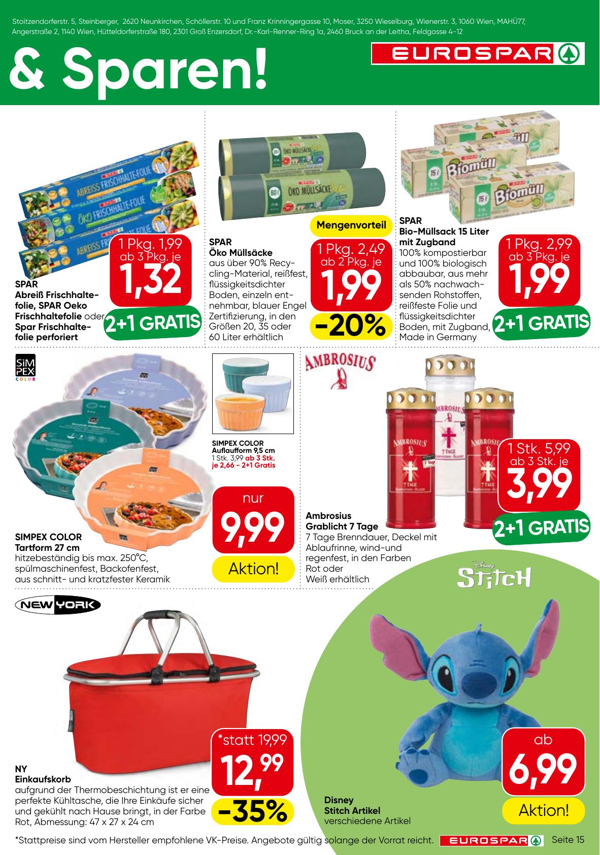 Eurospar flyer page