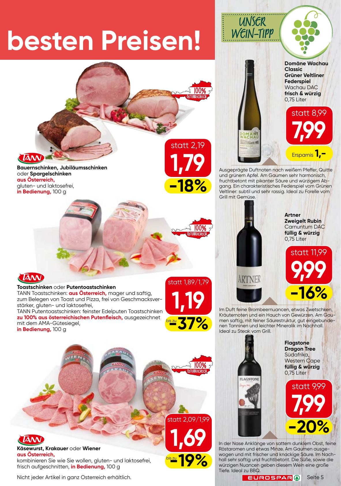 Eurospar flyer page