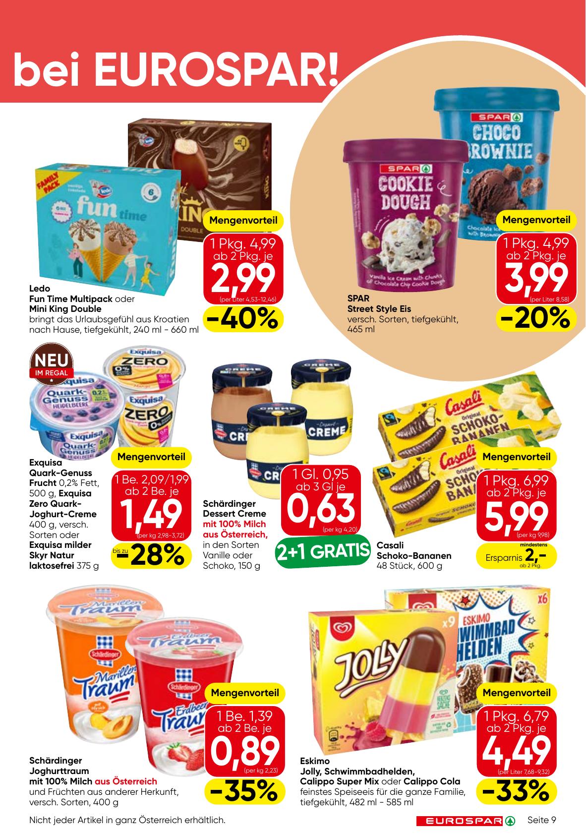 Eurospar flyer page