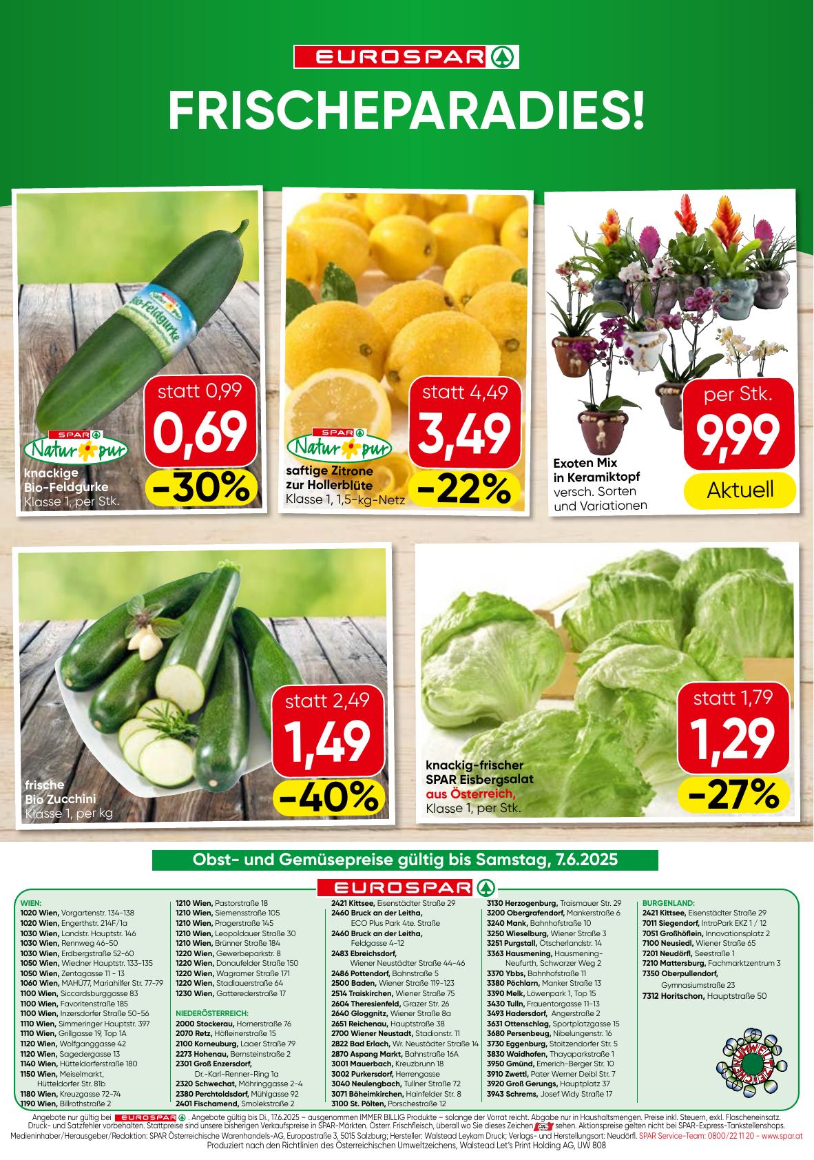 Eurospar flyer page