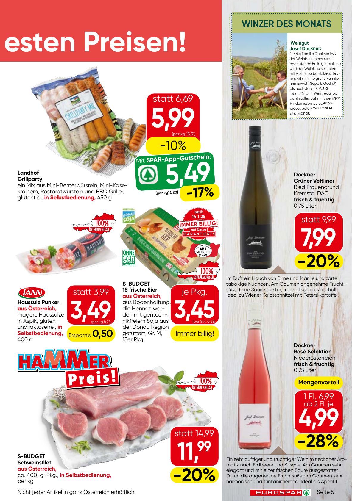 Eurospar flyer page