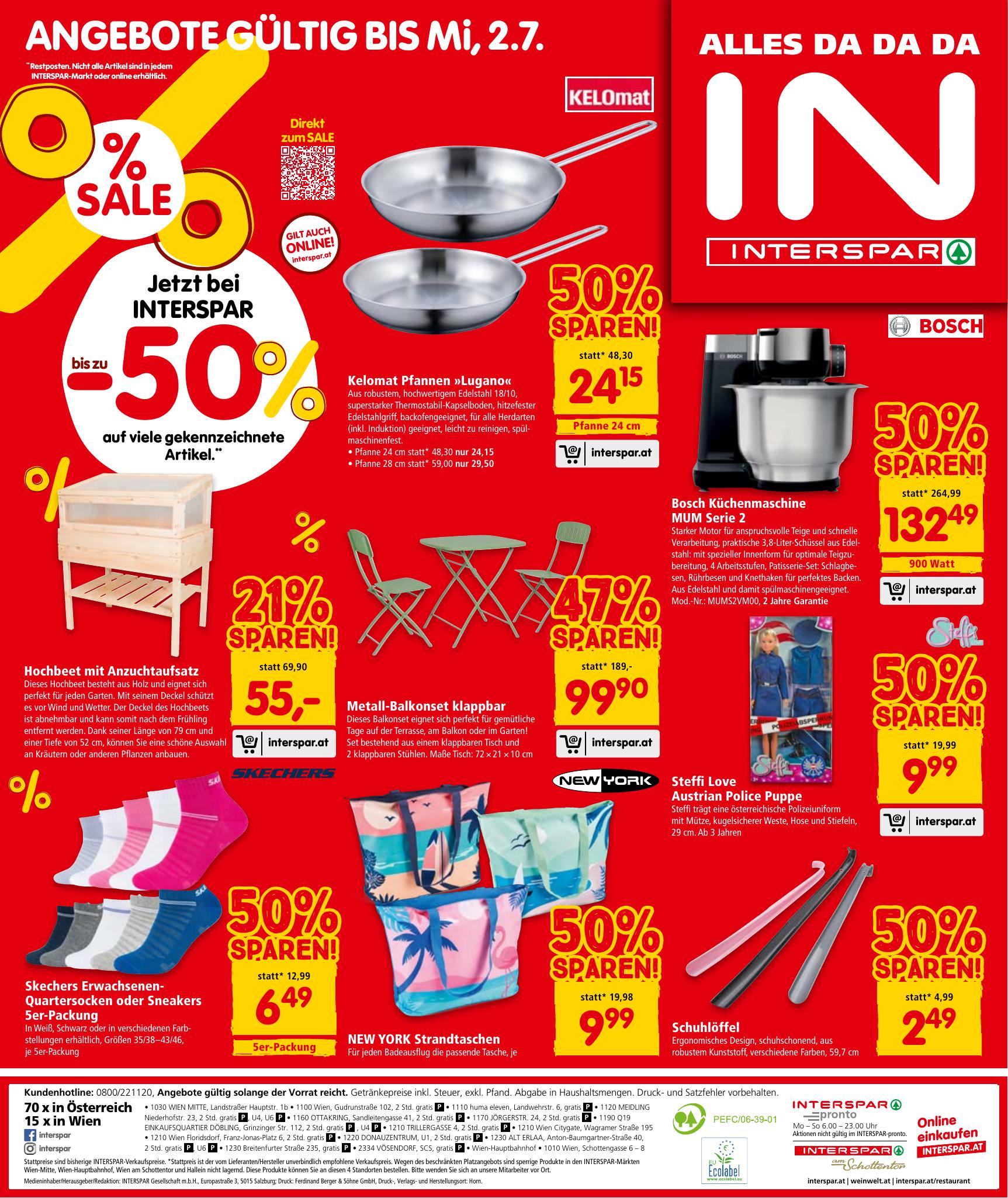 Interspar flyer page