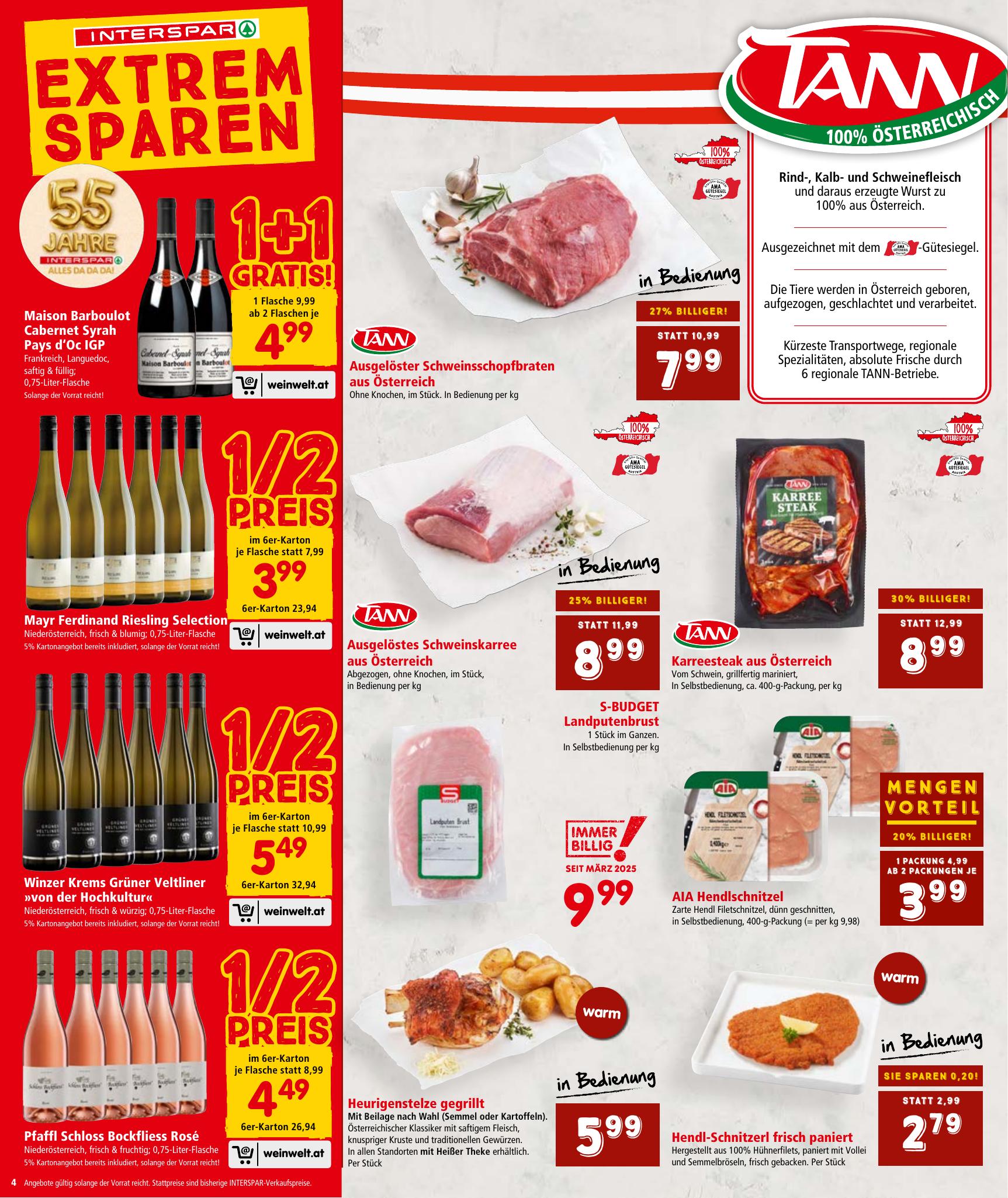 Interspar flyer page