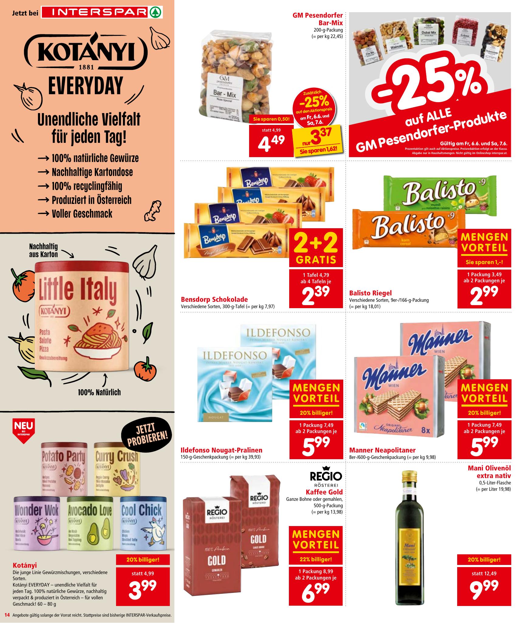 Interspar flyer page