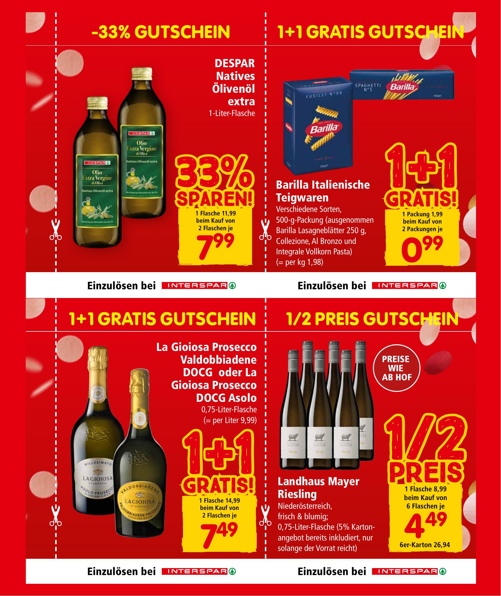 Interspar flyer page