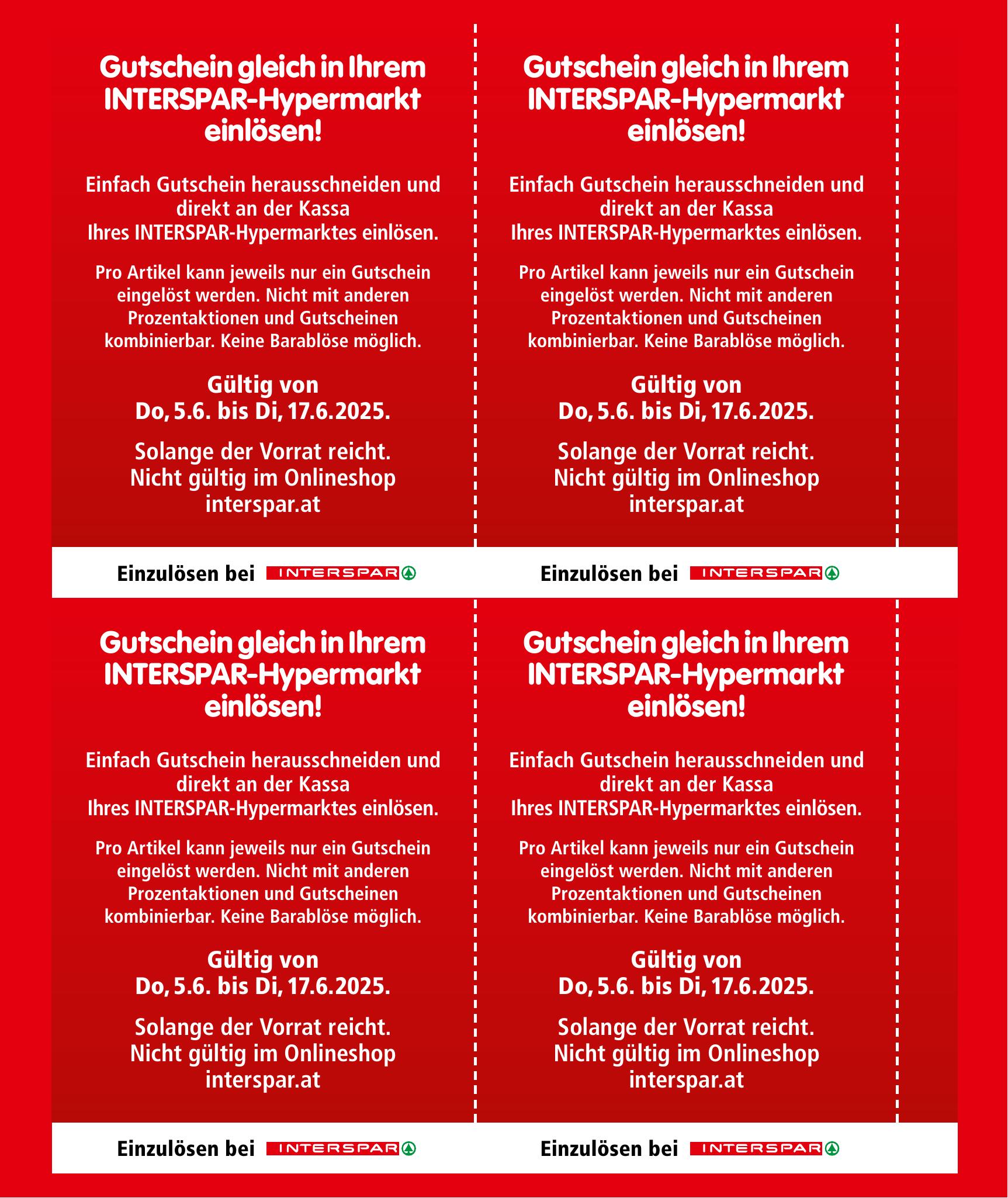Interspar flyer page