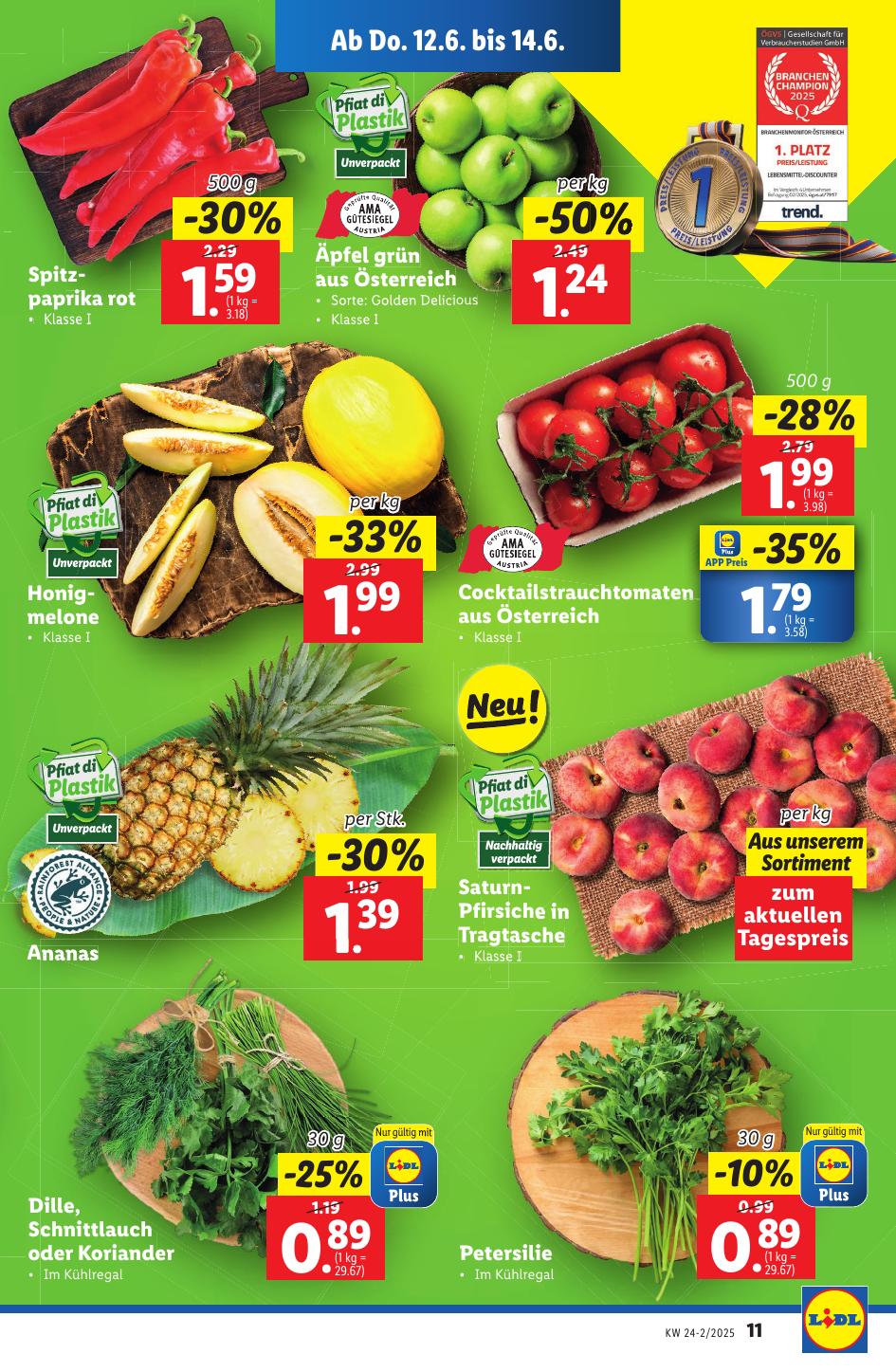 Lidl flyer page